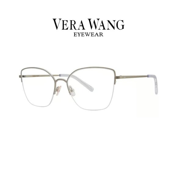 Vera Wang V556 SI Women’s Silver Metal Optical/Prescription Eyeglasses Frame - Picture 1 of 15